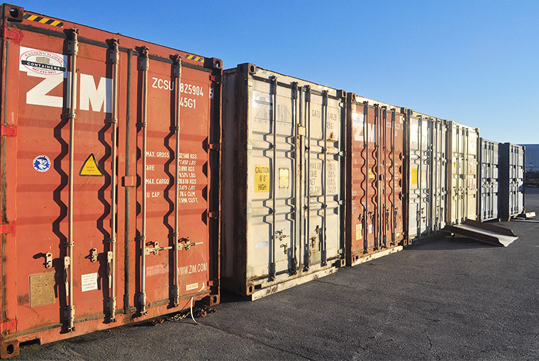 Shipping Container Line up